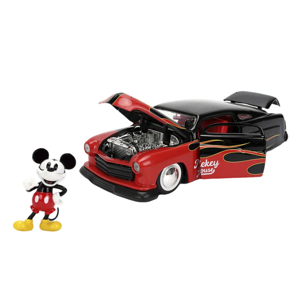 Jada 1:24 Disney 1951 Mercury Coupe With Mickey Mouse Figure Diecast Vehicle - Image 4