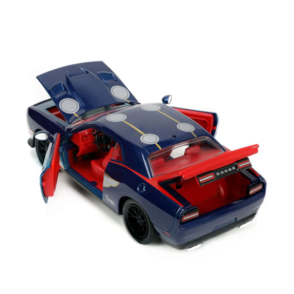 Jada 1:24 Marvel 2015 Dodge Challenger SRT Hellcat With Thor Diecast Figure - Image 5