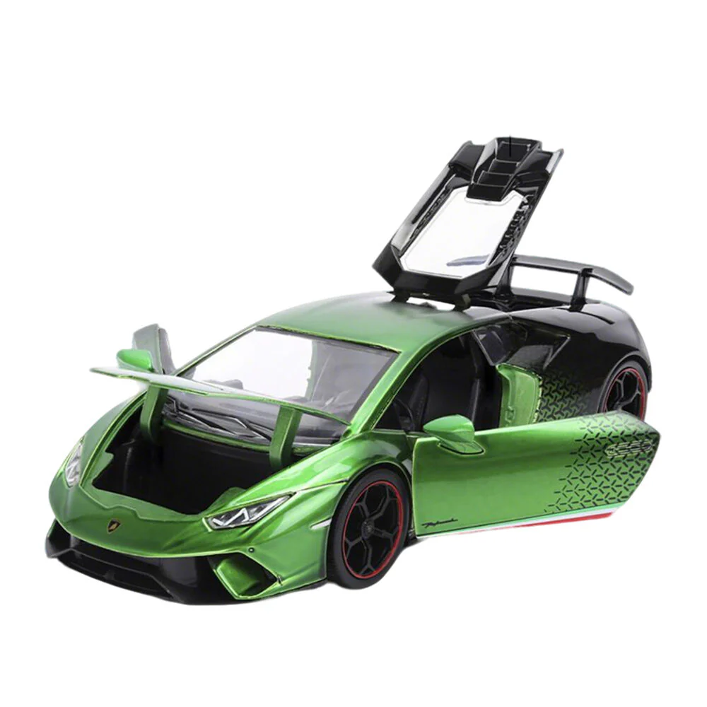 Jada 1:24 Pink Slips Lamborghini Huracan Performante Green Black Diecast Vehicle - Image 4