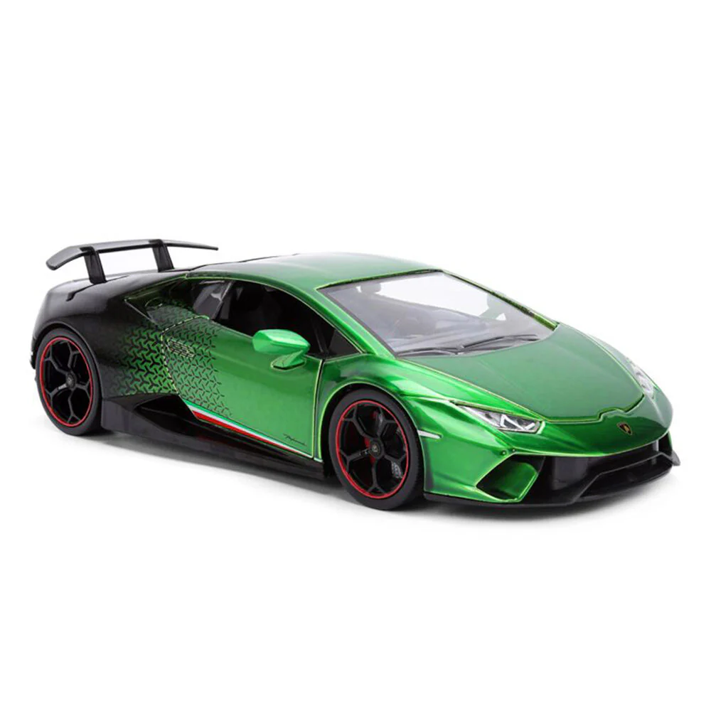 Jada 1:24 Pink Slips Lamborghini Huracan Performante Green Black Diecast Vehicle - Image 6