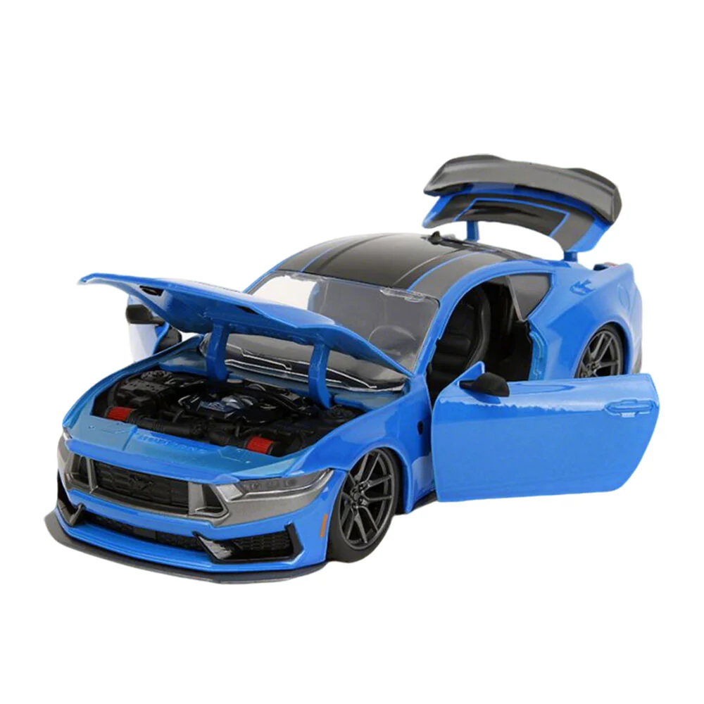 Jada 1:24 Scale Big Time Muscle 2024 Ford Mustang Dark Horse Diecast Vehicle - Image 4