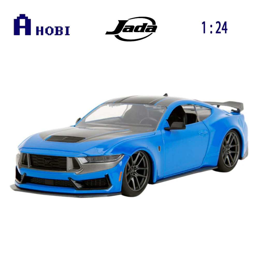 Jada 1:24 Scale Big Time Muscle 2024 Ford Mustang Dark Horse Diecast Vehicle - Image 7