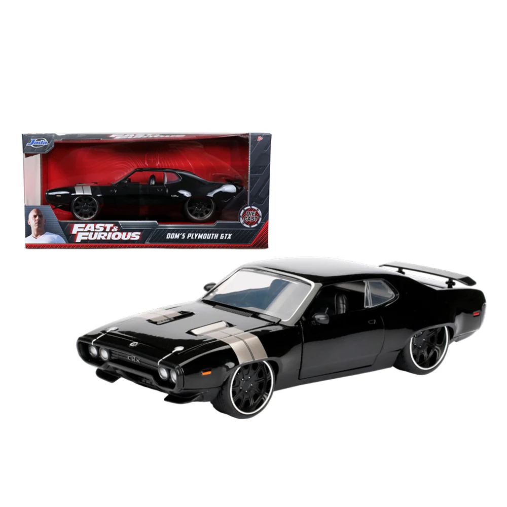 Jada 1:24 Scale Fast & Furious 8 Dom's 1972 Plymouth GTX Diecast Car Model - Image 2