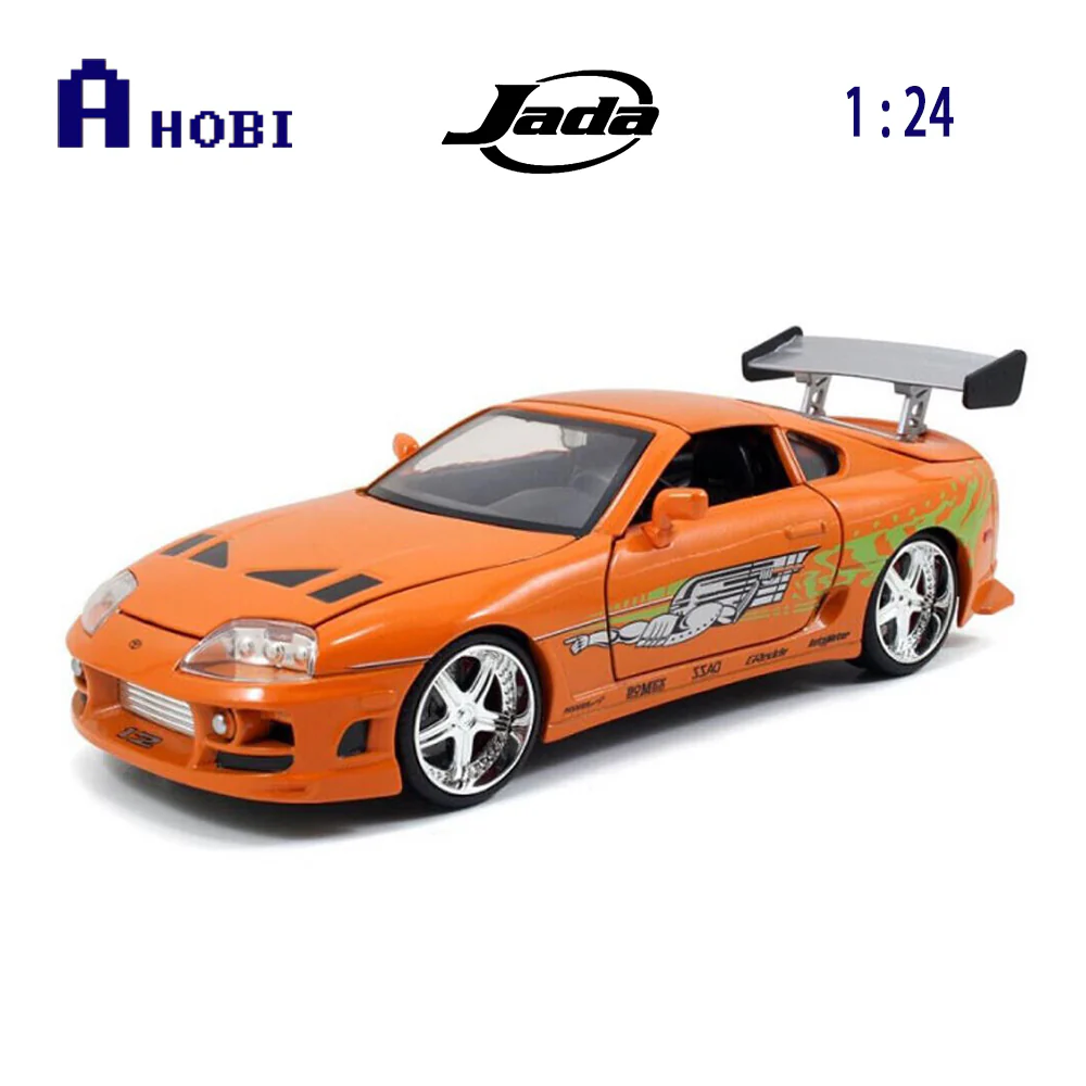Jada 1:24 Scale Fast & Furious Toyota Supra 1995 Diecast Model Car Orange - Image 3