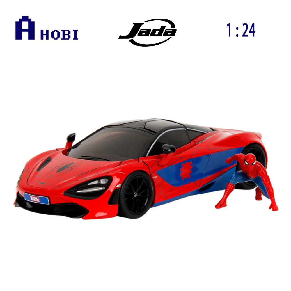 Jada 1:24 Scale Hollywood Rides Spider-Man With McLaren 720S Diecast Vehicle - Image 3