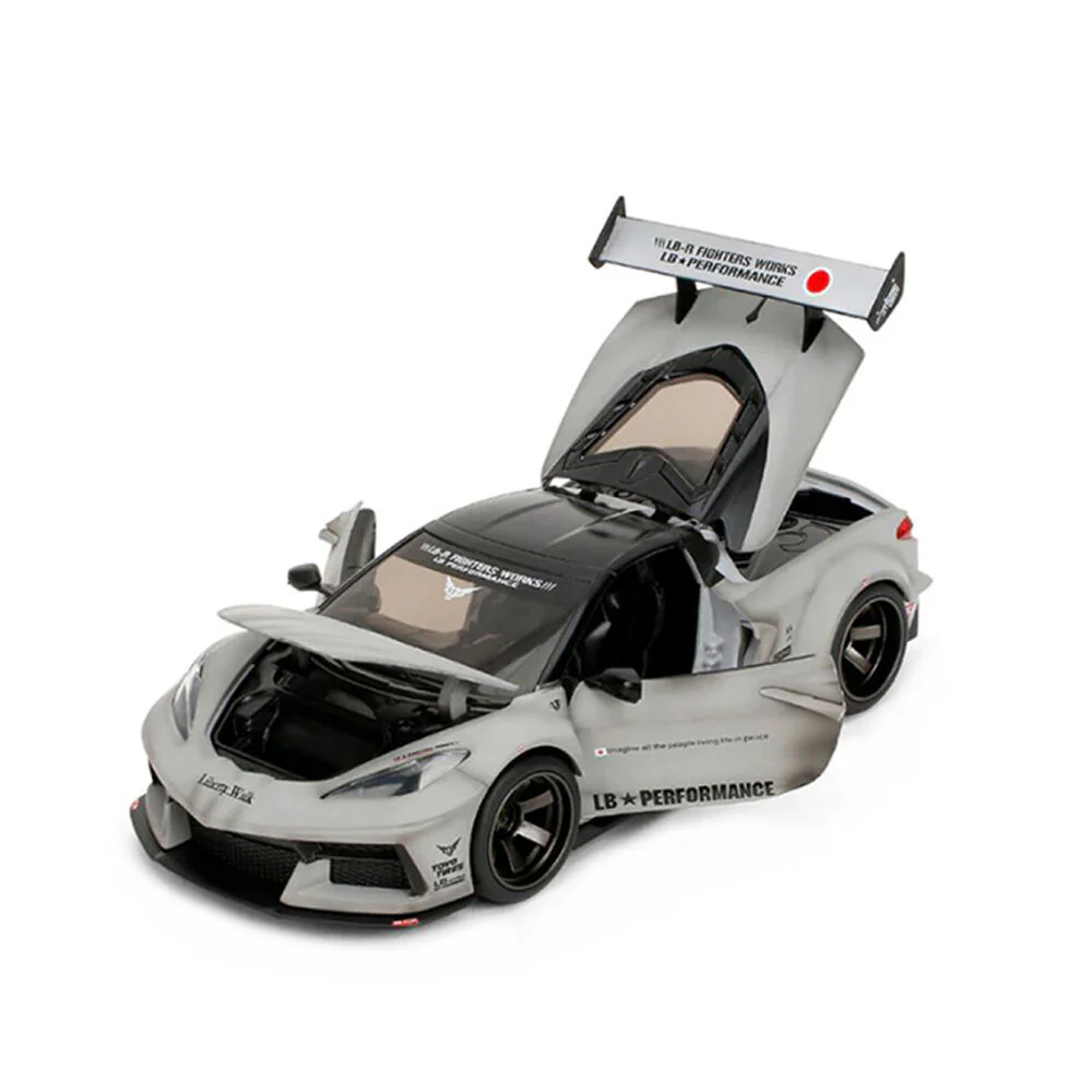 Jada 1:24 Scale Liberty Walk Corvette C8 Toyo Tires Awthentik Diecast Vehicle - Image 3