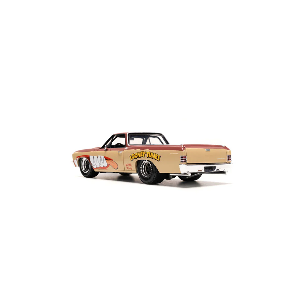 Jada 1:24 Scale Looney Tunes Chevy El Camino With Tassie Devil Diecast Model Toy - Image 4