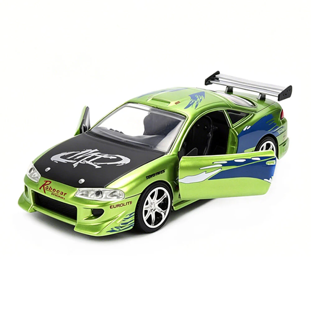 Jada 1:32 Fast & Furious Brian’s 1995 Mitsubishi Eclipse Anniversary Diecast Car - Image 3