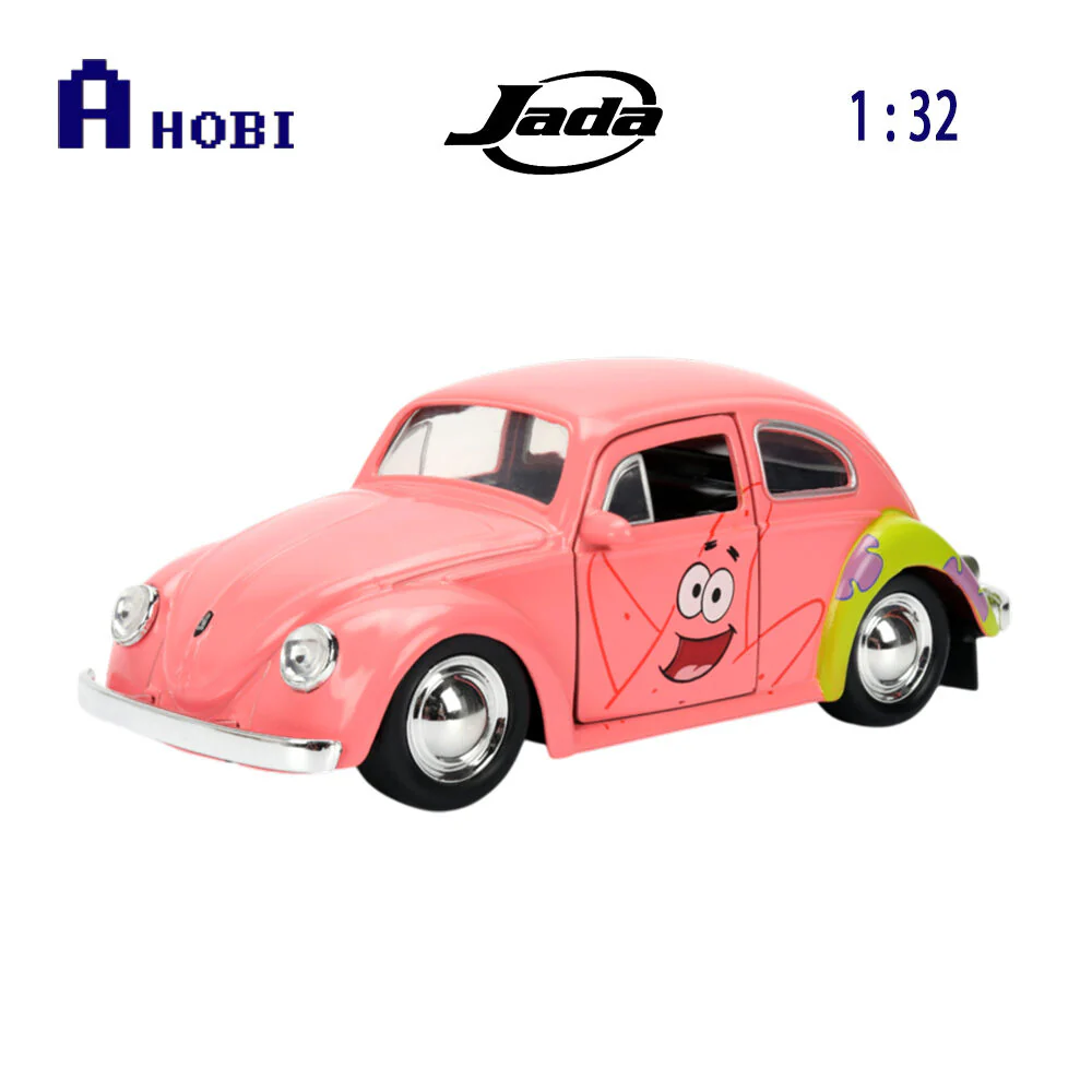 Jada 1:32 Scale Spongebob Squarepants 1959 Volkswagen Beetle Diecast Model - Image 6
