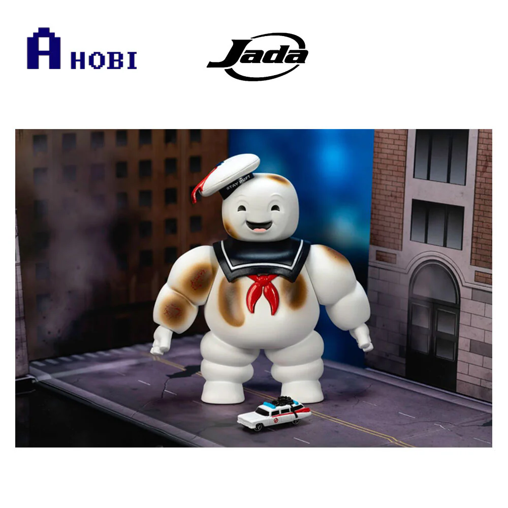 Jada Ghostbusters Stay Puft Marshmallow Man 6" With Ecto-1 Next Level Nano Set - Image 3
