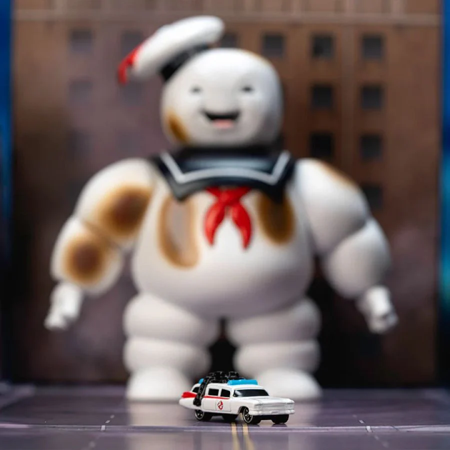 Jada Ghostbusters Stay Puft Marshmallow Man 6" With Ecto-1 Next Level Nano Set - Image 5