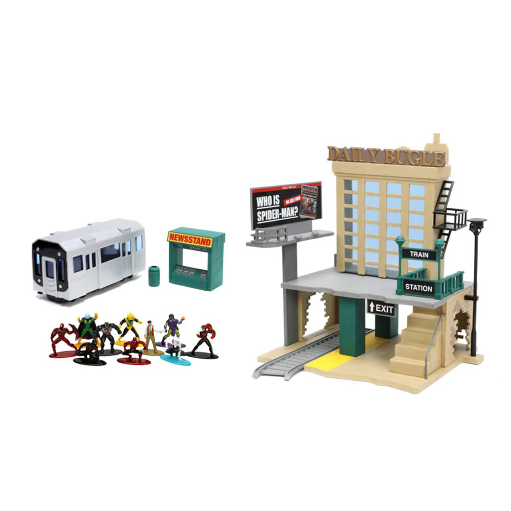 Jada Spider-Man Comics Daily Bugle New York City Deluxe Nano Scene Model Toy - Image 3