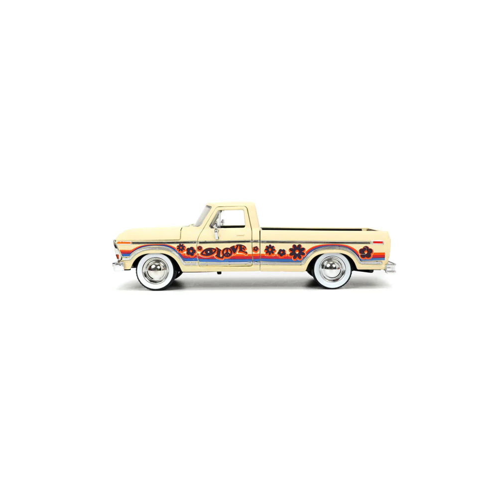 Jada Toys I Love The 70s 1979 Ford F150 1:24 Scale Racing Car Die-Cast Vehicle Toy - Image 2