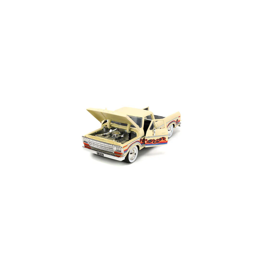 Jada Toys I Love The 70s 1979 Ford F150 1:24 Scale Racing Car Die-Cast Vehicle Toy - Image 6