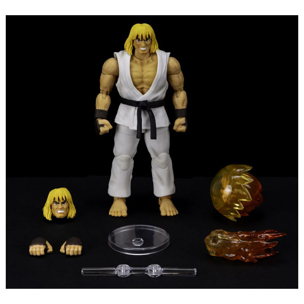 Jada Toys Street Fighter II 6" Ken Collectable Classic Action Figure Toy - Image 7