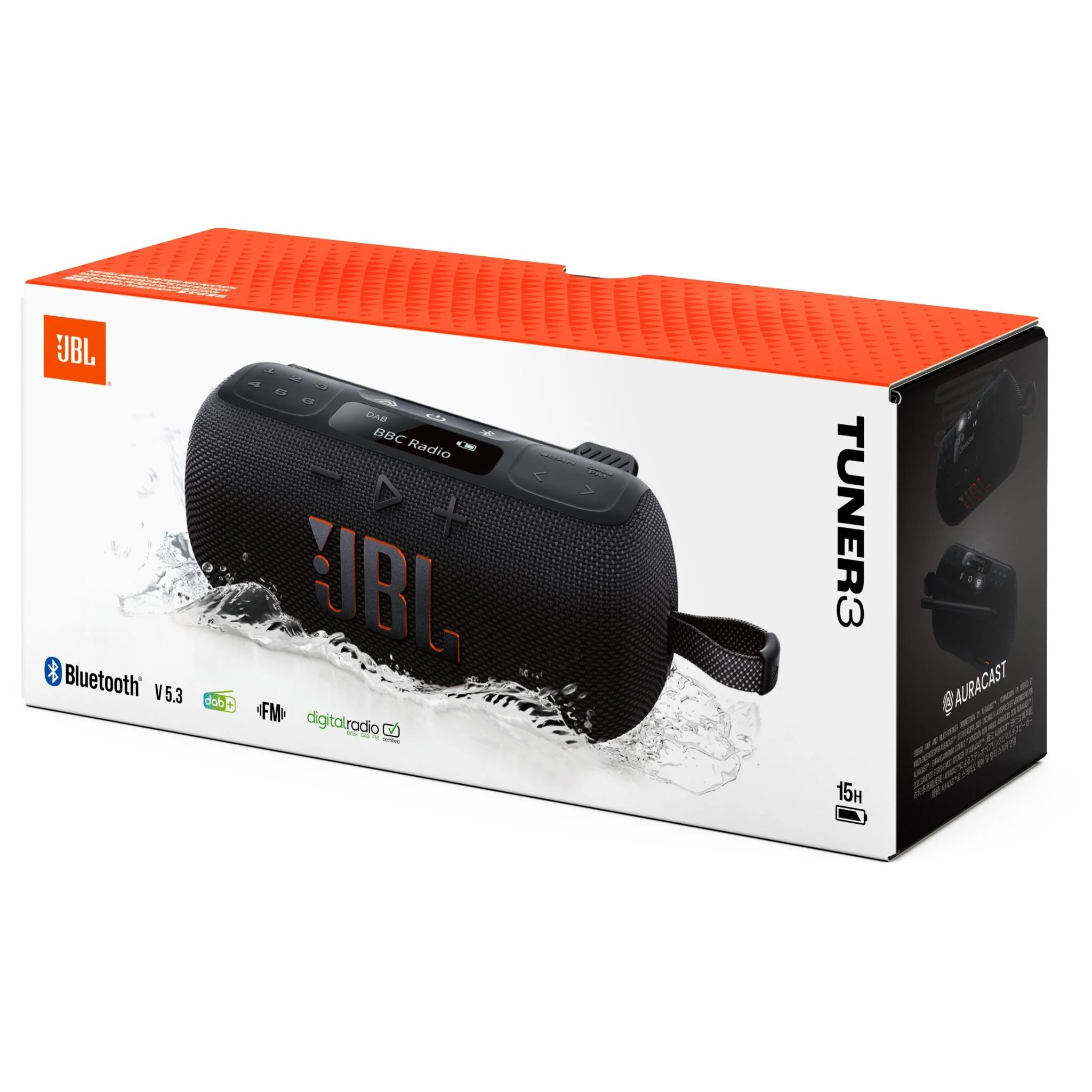 JBL Tuner 3 DAB/DAB+/FM Radio with Bluetooth (Black) - Image 7