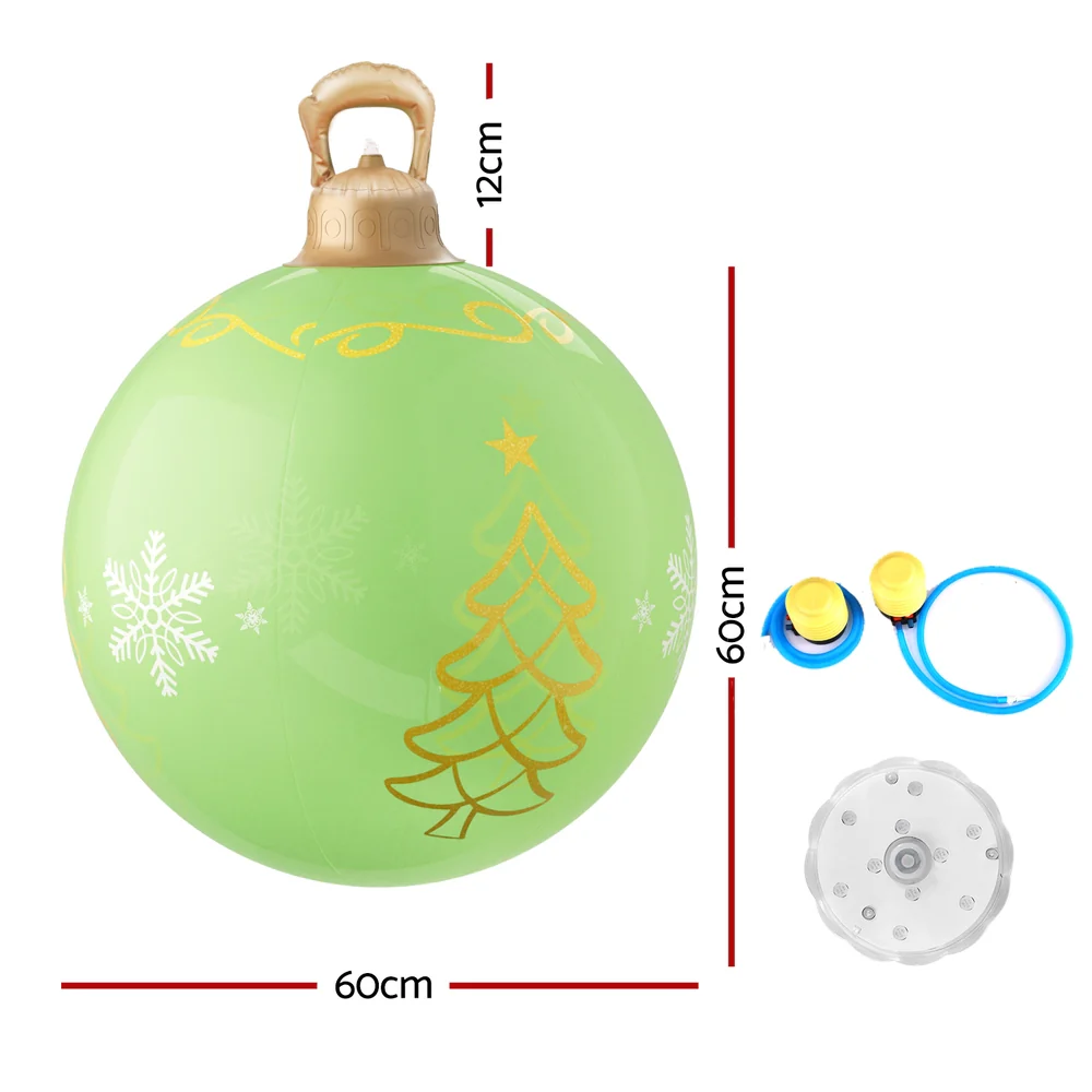 Jingle Jollys Christmas Inflatable Ball 60cm Led Illuminated Xmas Decoration - Image 3