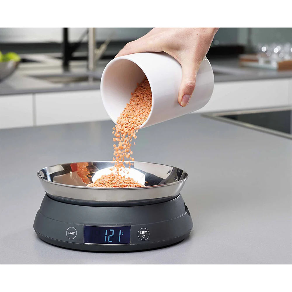 Joseph & Joseph SwitchScal Digital Weight Scale Cooking/Measuring Set Grey - Image 2