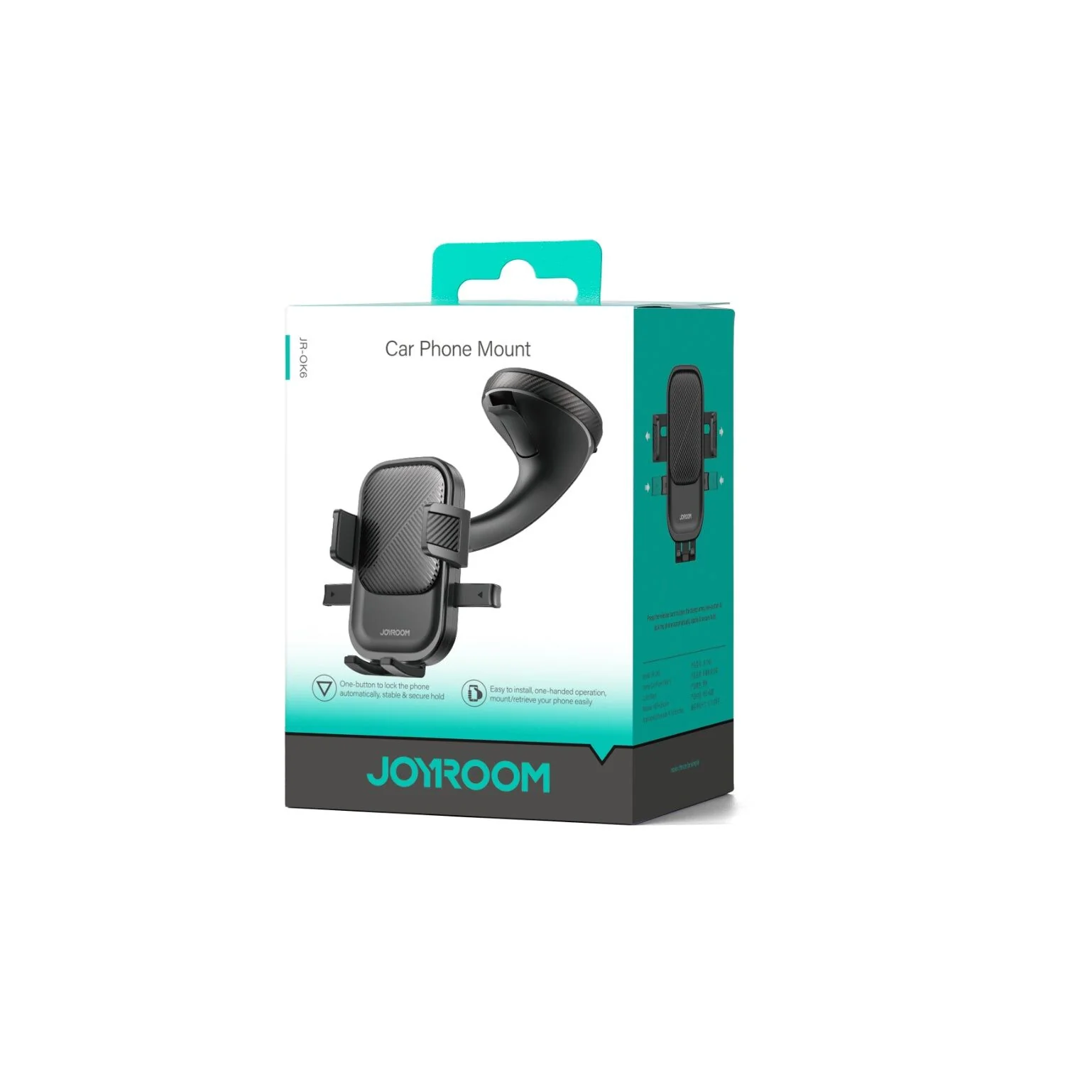 JoyRoom JR-OK6 Car Mount Phone Holder (Windshield/Dashboard) - Image 9