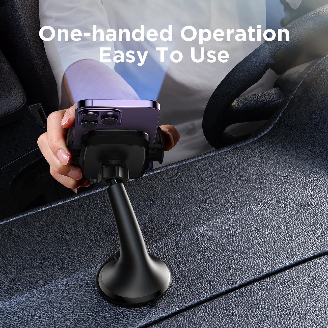 JoyRoom JR-ZS259 Car Mount Phone Holder (Windshield/Dashboard) - Image 5