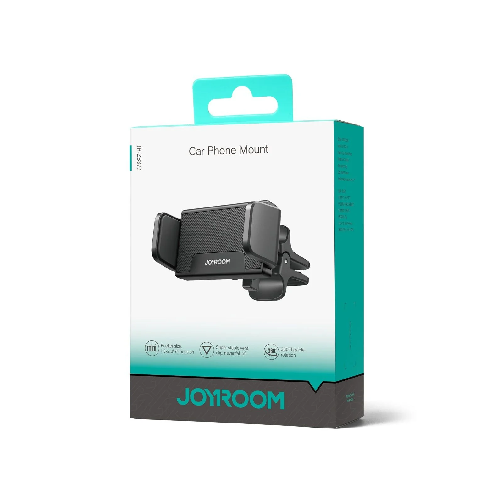 JoyRoom JR-ZS377 Car Mount Phone Holder (Air Vent) - Image 5