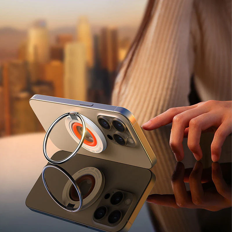 JoyRoom MagSafe Magnetic Mobile Phone Ring Holder JR-ZS383 (White) - Image 4