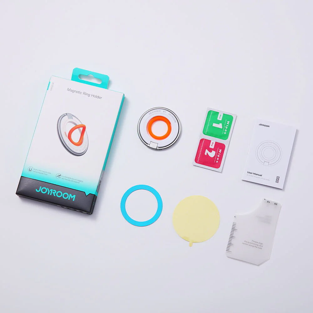 JoyRoom MagSafe Magnetic Mobile Phone Ring Holder JR-ZS383 (White) - Image 5