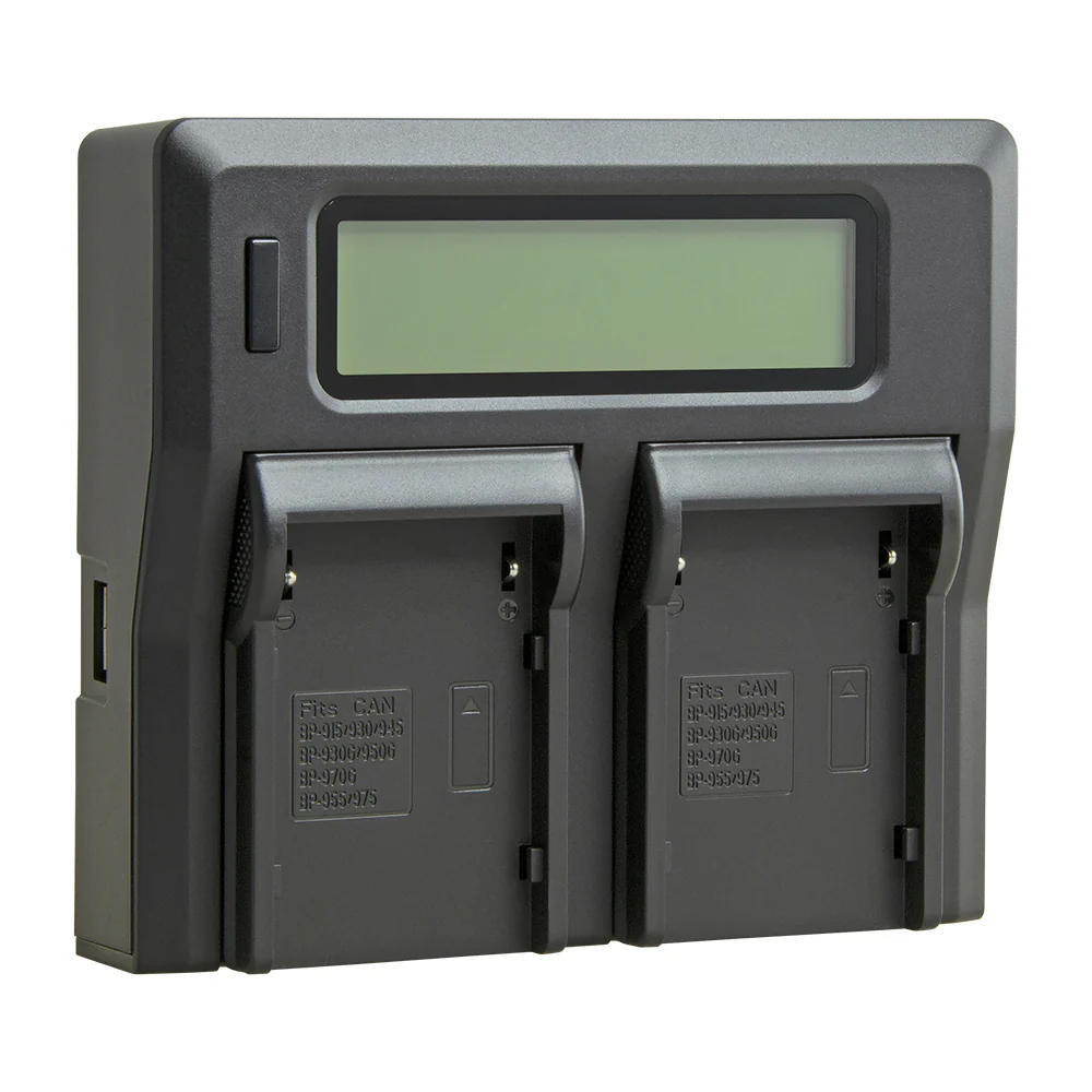 Jupio Dedicated Duo Charger with LCD For Red Komodo/Canon BP-955/975 Batteries - Image 2