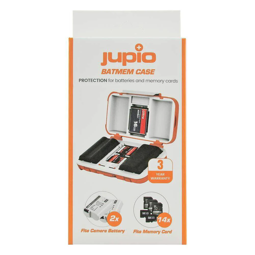 Jupio Hard Case for 2 Batteries and 14 Memory Cards Holder - Image 2