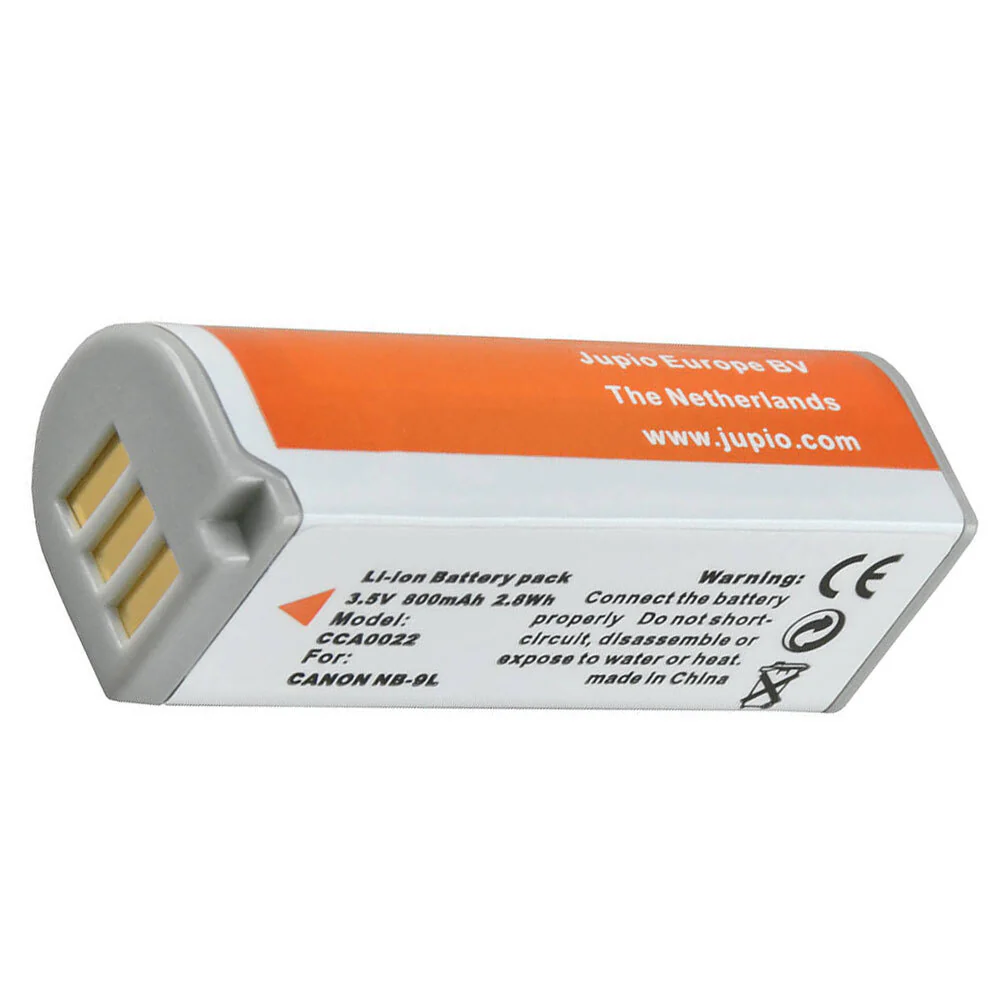 Jupio Li-Ion 3.5V 800mAh Rechargeable Battery For Canon NB-9L Camera - Image 2