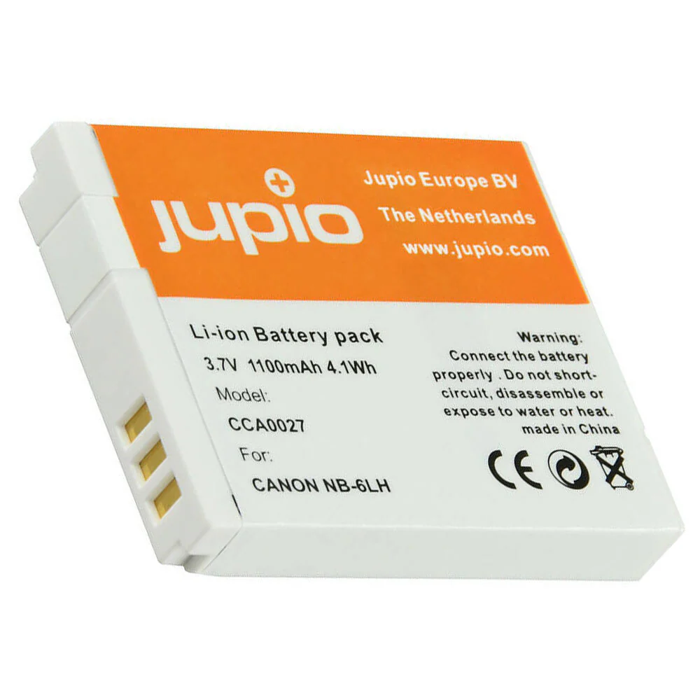 Jupio Li-Ion 3.7V 1100mAh Rechargeable Battery For Canon NB-6LH Camera - Image 2