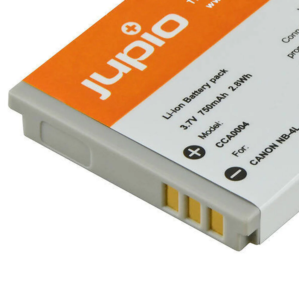Jupio Li-Ion 3.7V 750mAh Rechargeable Battery For Canon NB-4L Camera - Image 3