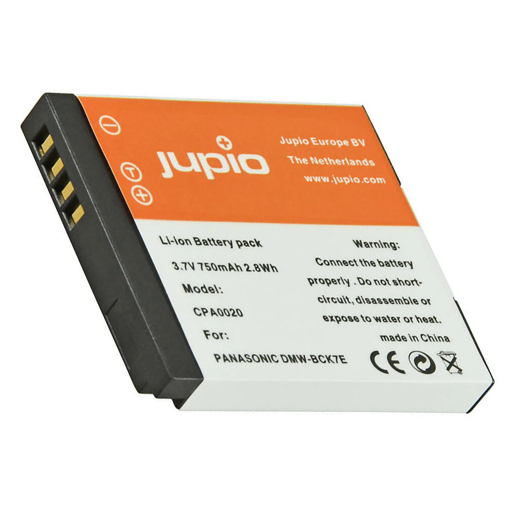 Jupio Li-Ion 3.7V 750mAh Rechargeable Battery For Panasonic DMW-BCK7E Cam - Image 2