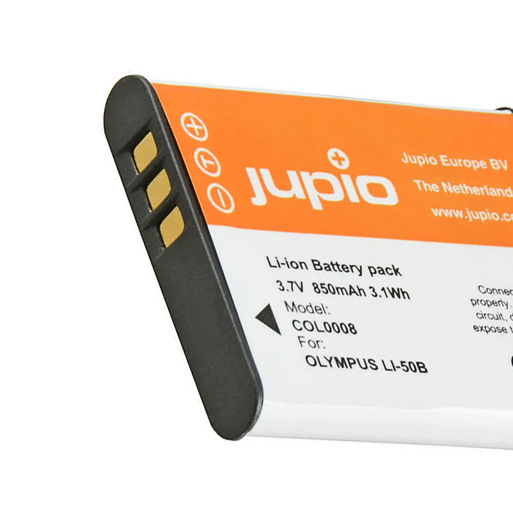 Jupio Li-Ion 3.7V 850mAh Rechargeable Battery For Olympus Li-50B Camera - Image 2