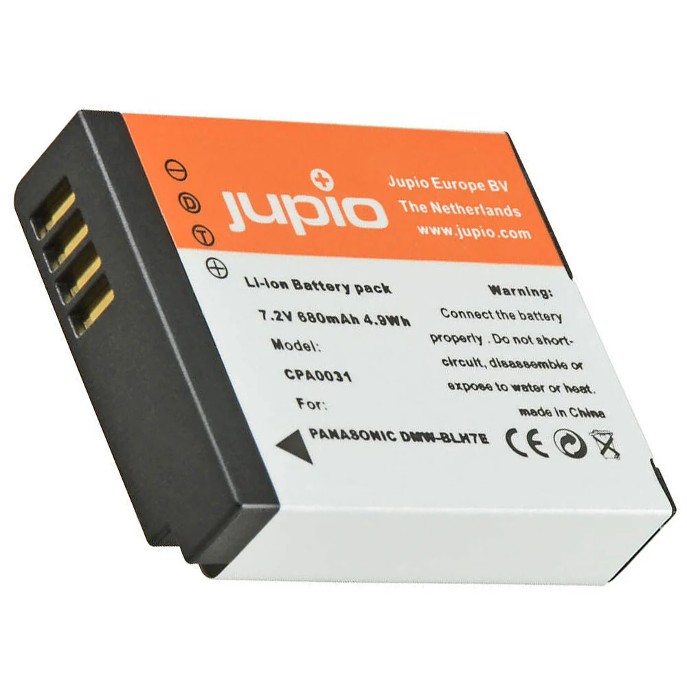 Jupio Li-Ion 7.2V 680mAh Rechargeable Battery For Panasonic DMW-BLH7E Cam - Image 2