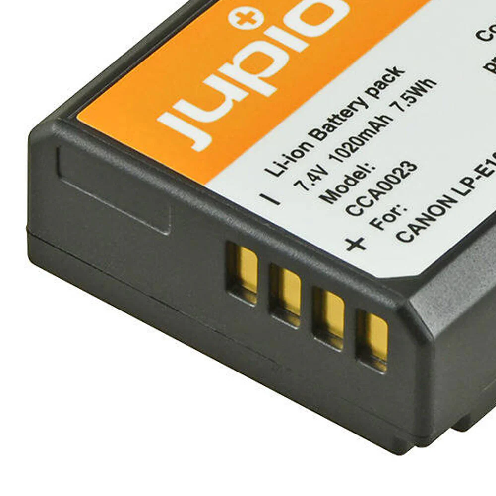 Jupio Li-Ion 7.4V 1020mAh Rechargeable Battery For Canon LP-E10 Camera - Image 3