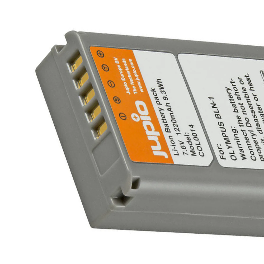 Jupio Li-Ion 7.6V 1220mAh Rechargeable Battery For Olympus BLN-1 Camera - Image 2