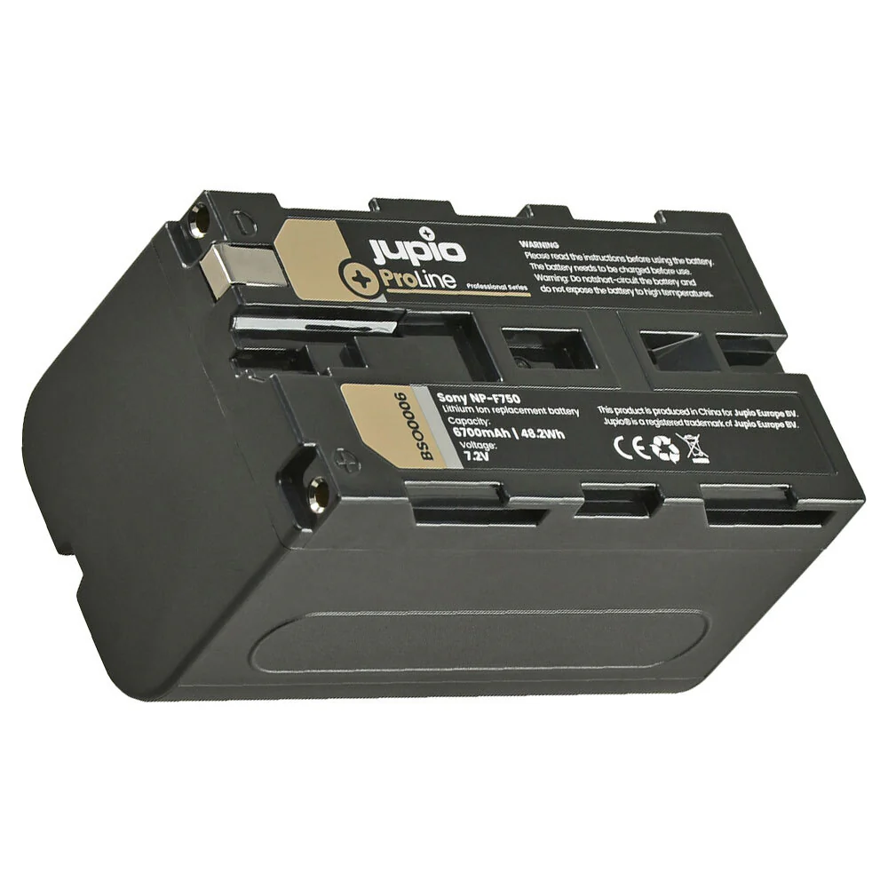 Jupio ProLine Li-ion 7.2V 6700mAh Battery For Sony NP-F750 Camera - Image 2