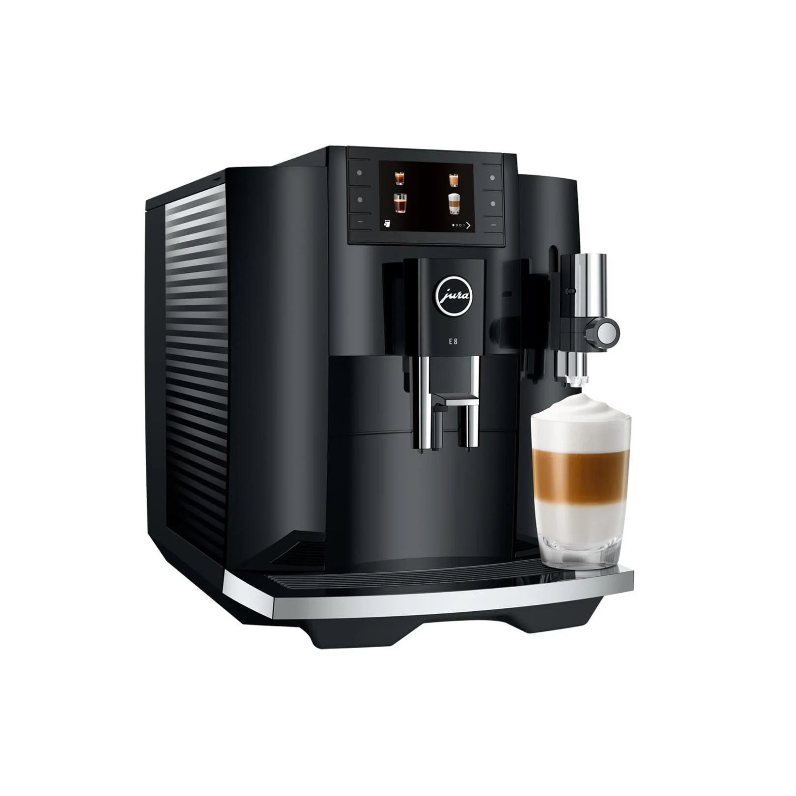 Jura E8 Fully Automatic Coffee Machine (Piano Black) - Image 3