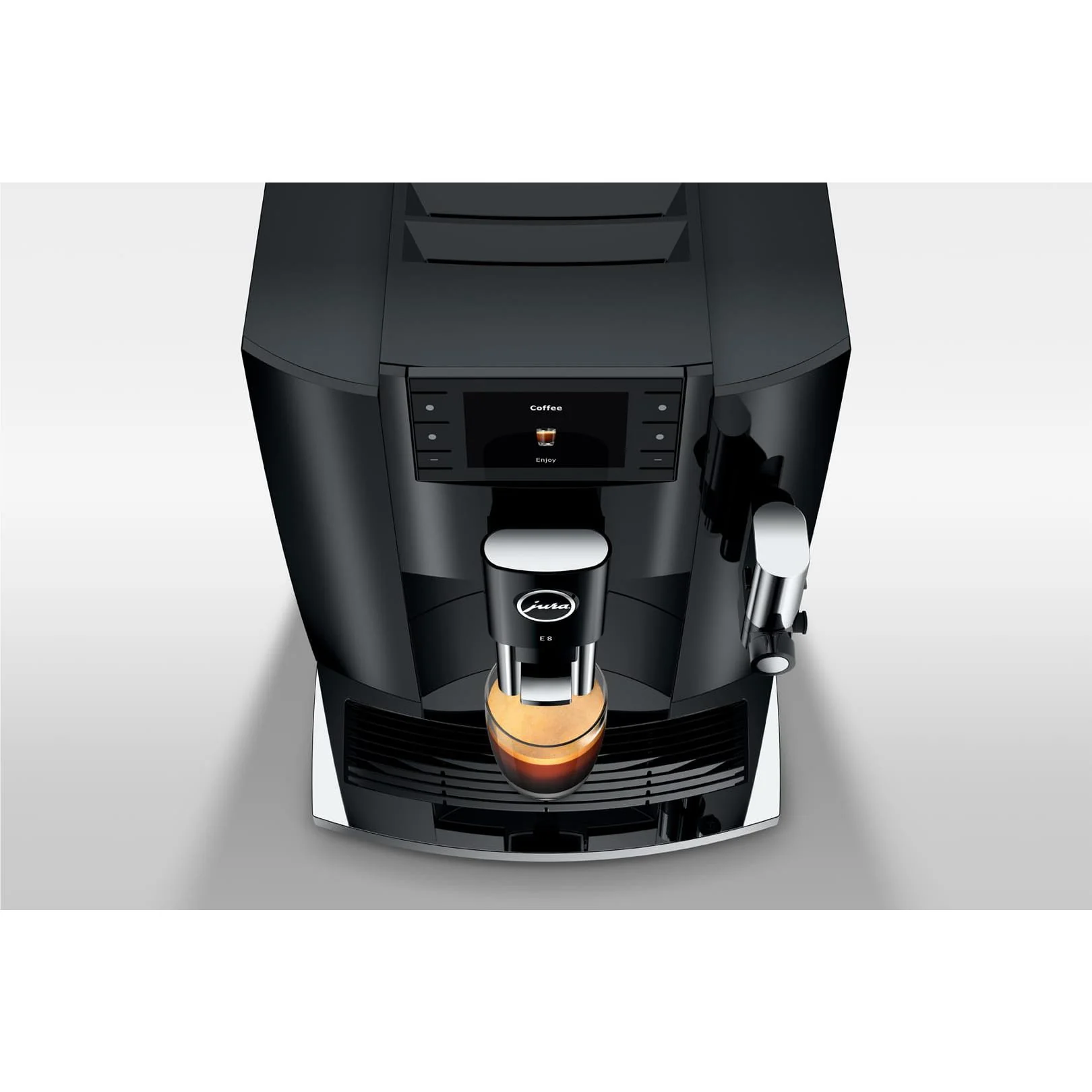 Jura E8 Fully Automatic Coffee Machine (Piano Black) - Image 5
