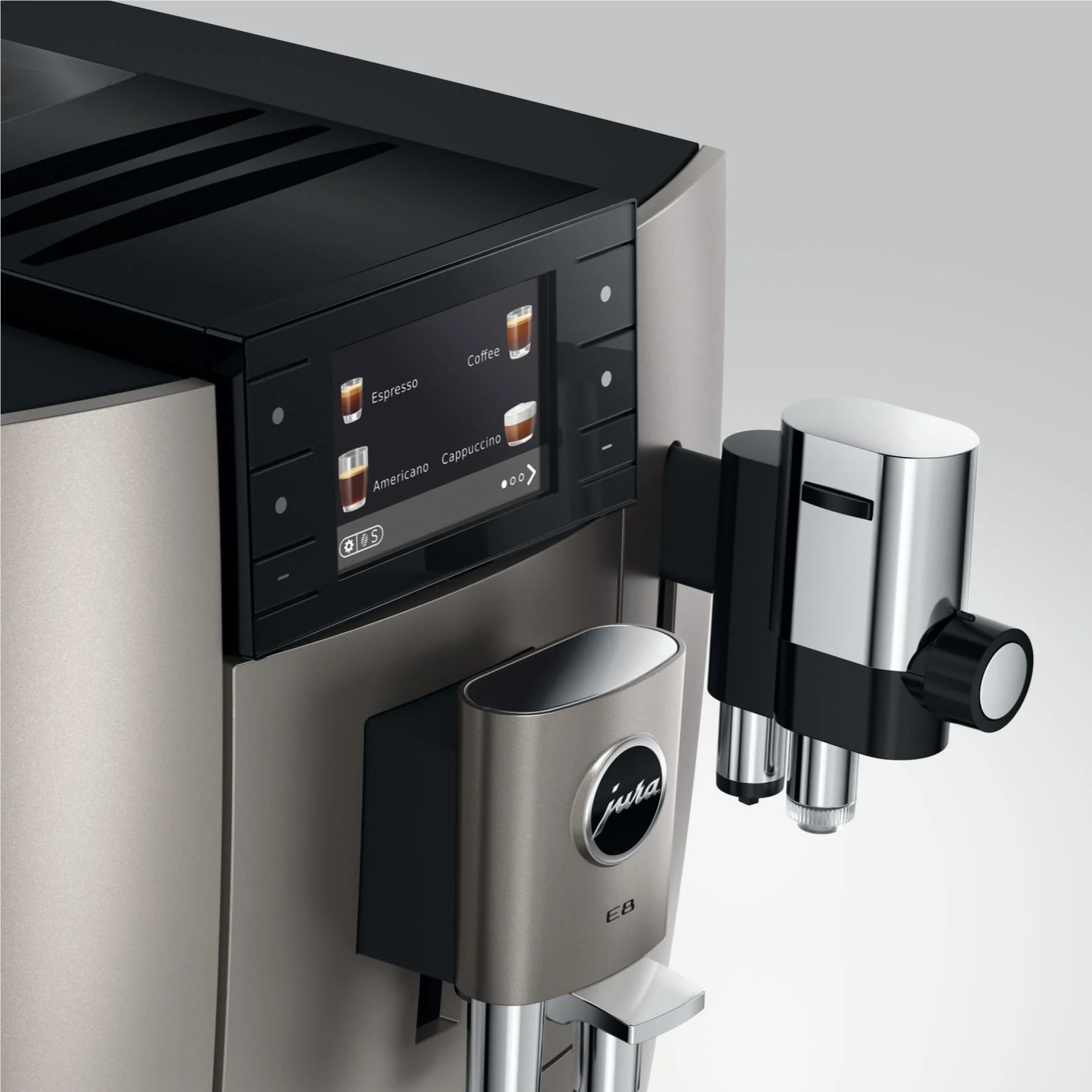 Jura E8 Fully Automatic Coffee Machine (Silver) - Image 9