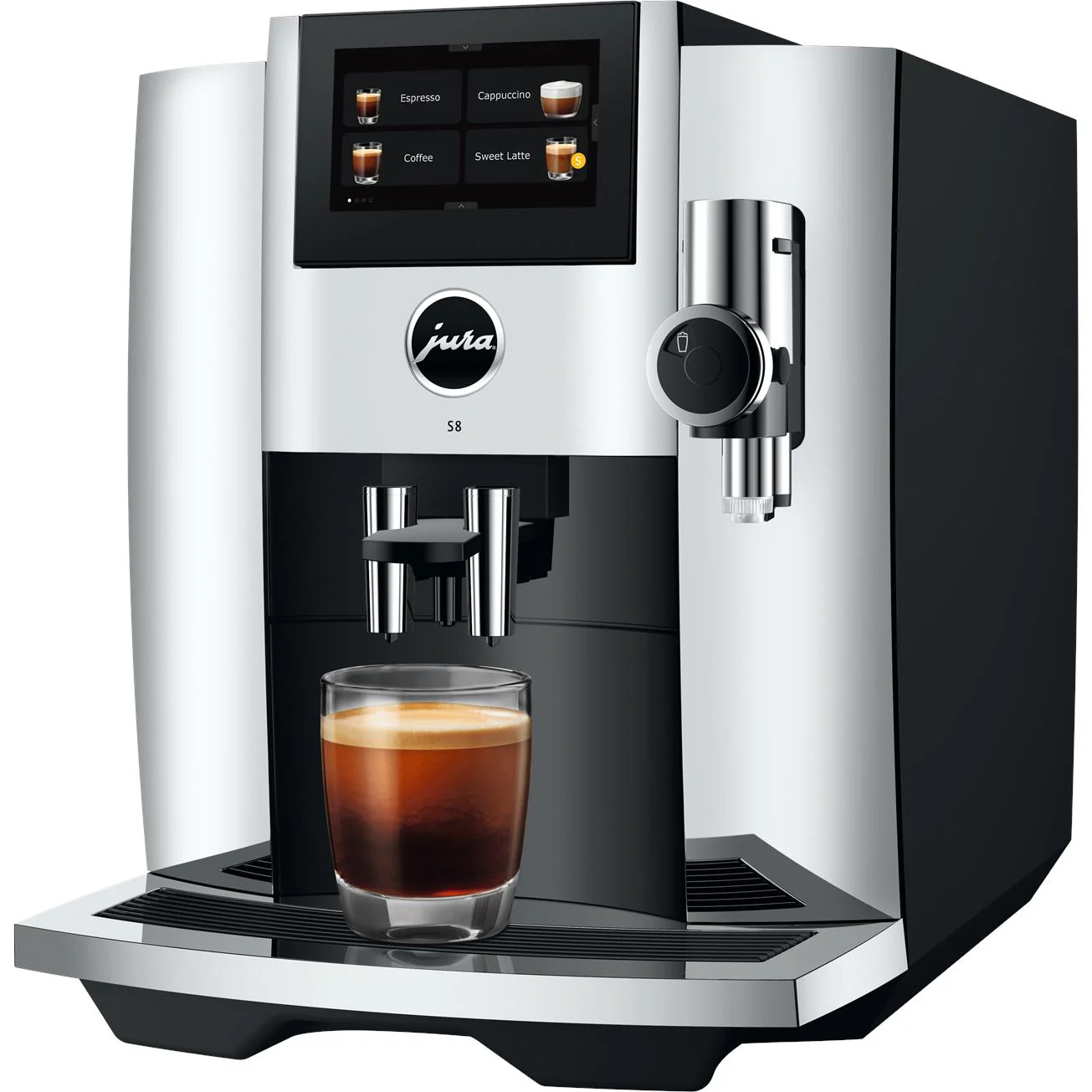 Jura S8 Fully Automatic Coffee Machine (Chrome) - Image 3