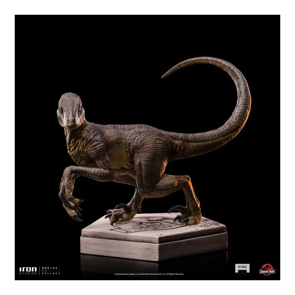 Jurassic Park Velociraptor C Icons Statue Action Figure 3.5" - Image 2