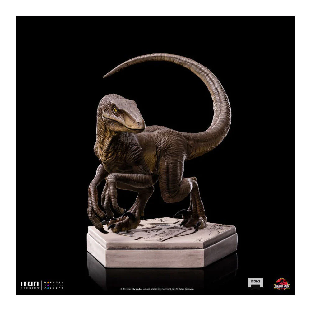 Jurassic Park Velociraptor C Icons Statue Action Figure 3.5" - Image 6