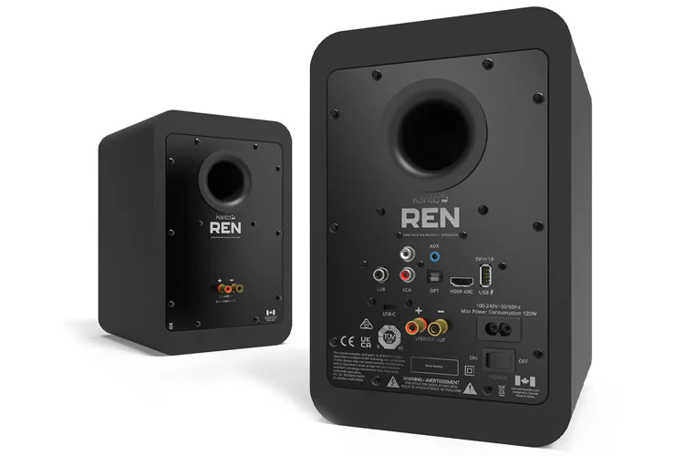 Kanto REN 200W Powered Speakers Bluetooth Pair (Matte Black) - Image 2