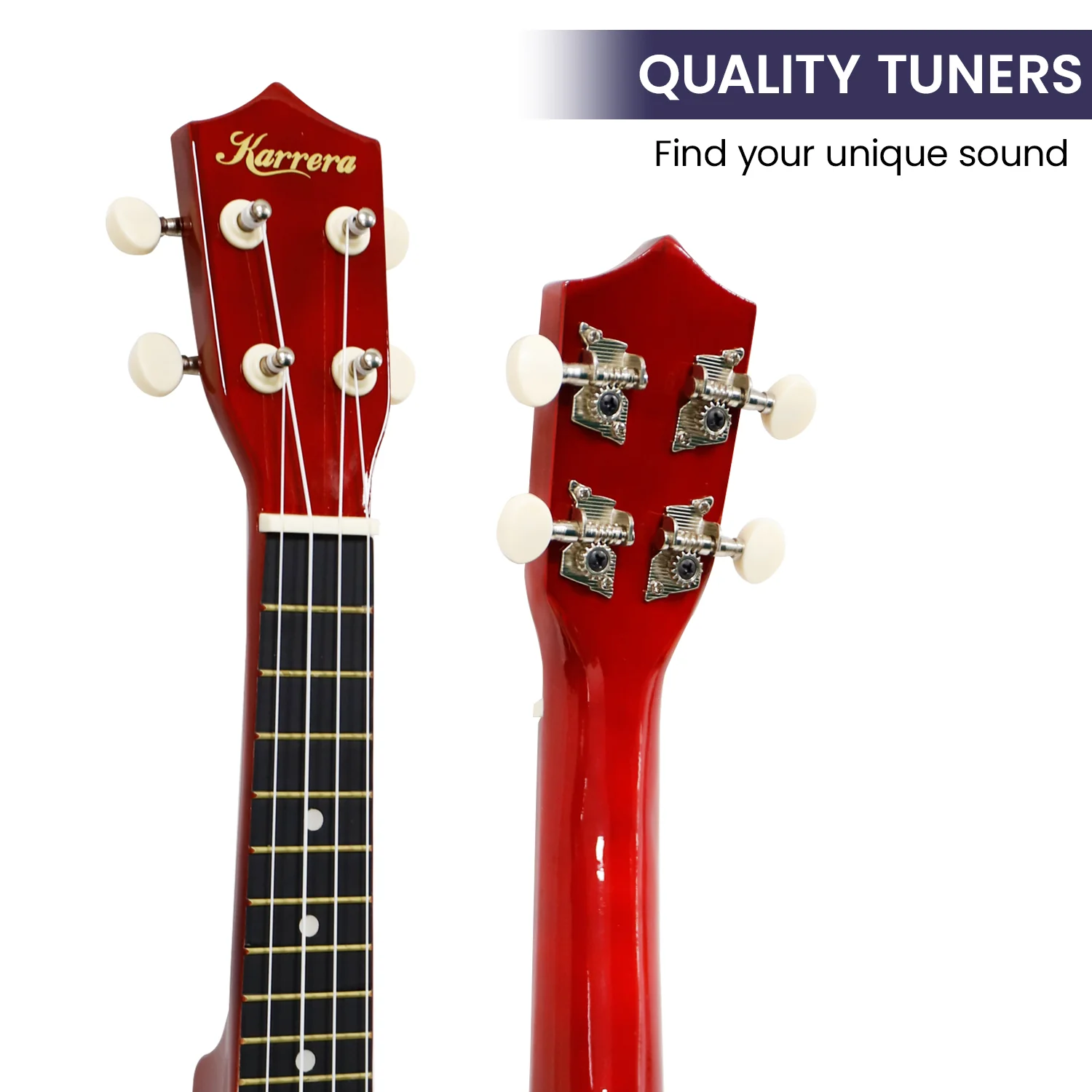 Karrera 21" Ukulele Guitar (Natural) - Image 4