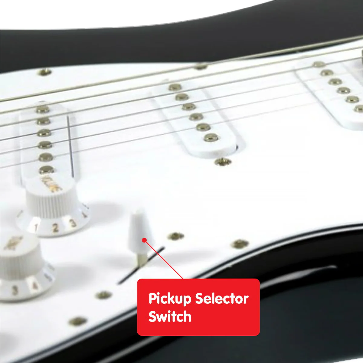 Karrera 39in Electric Guitar (Black) - Image 4