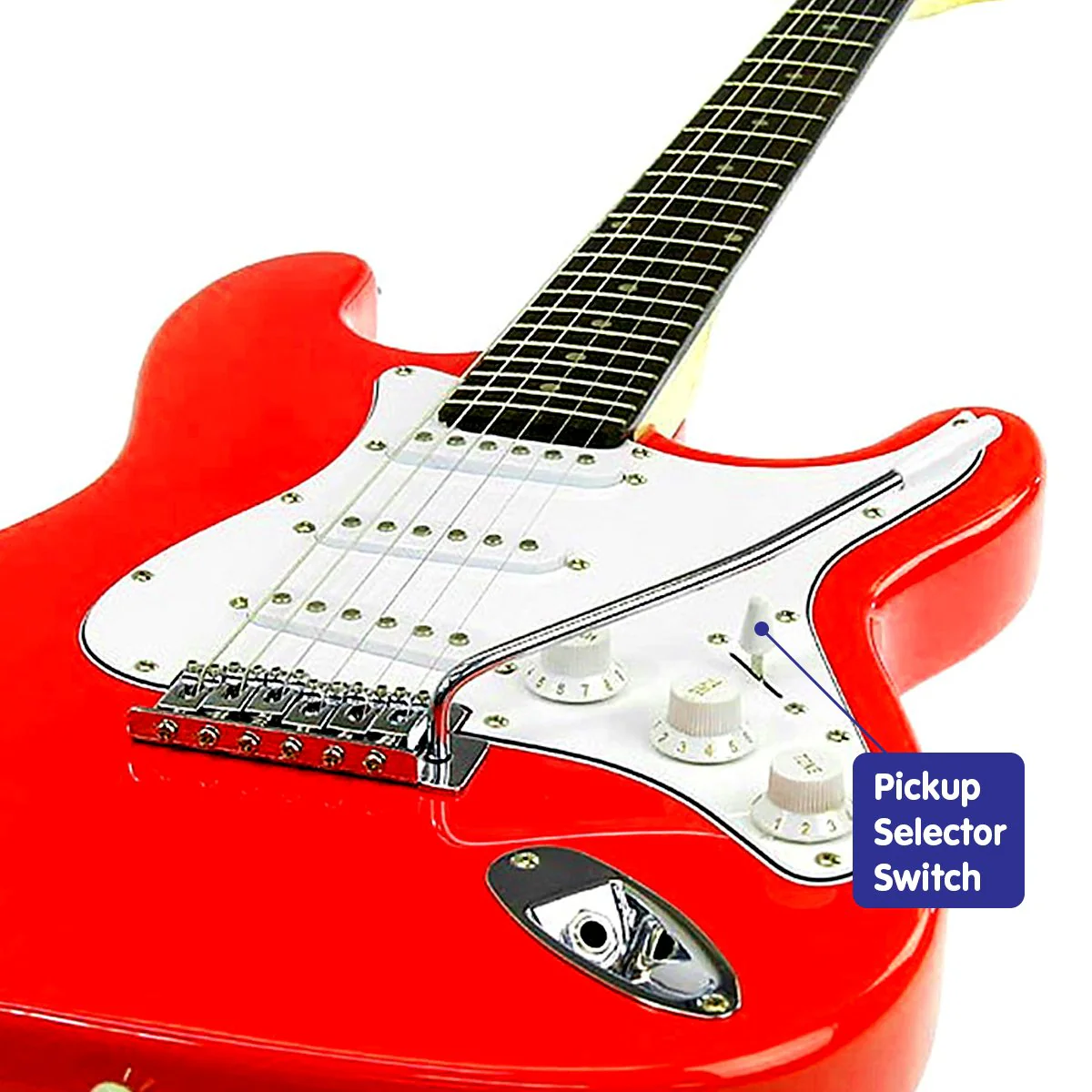 Karrera 39in Electric Guitar (Red) - Image 4