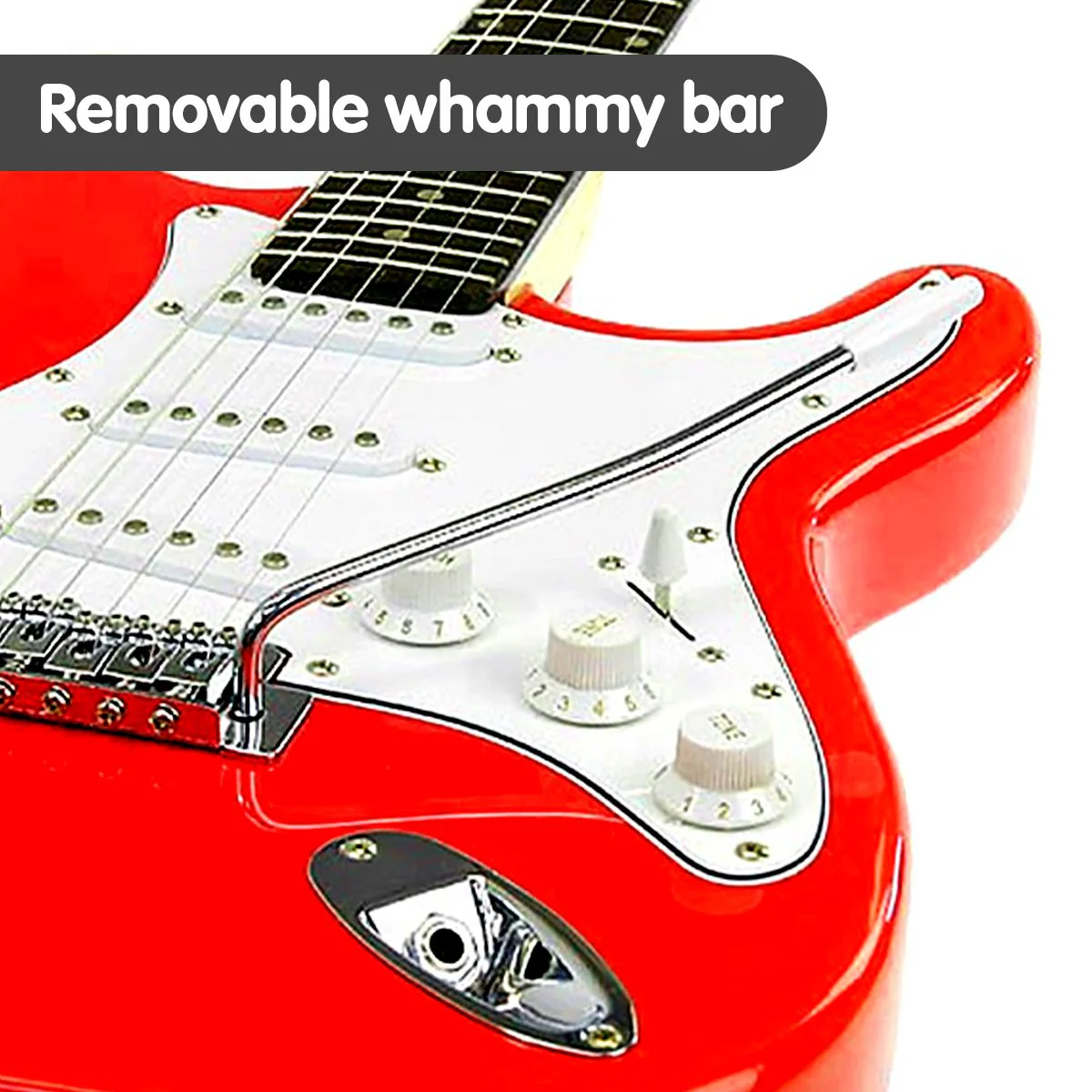 Karrera 39in Electric Guitar (Red) - Image 5