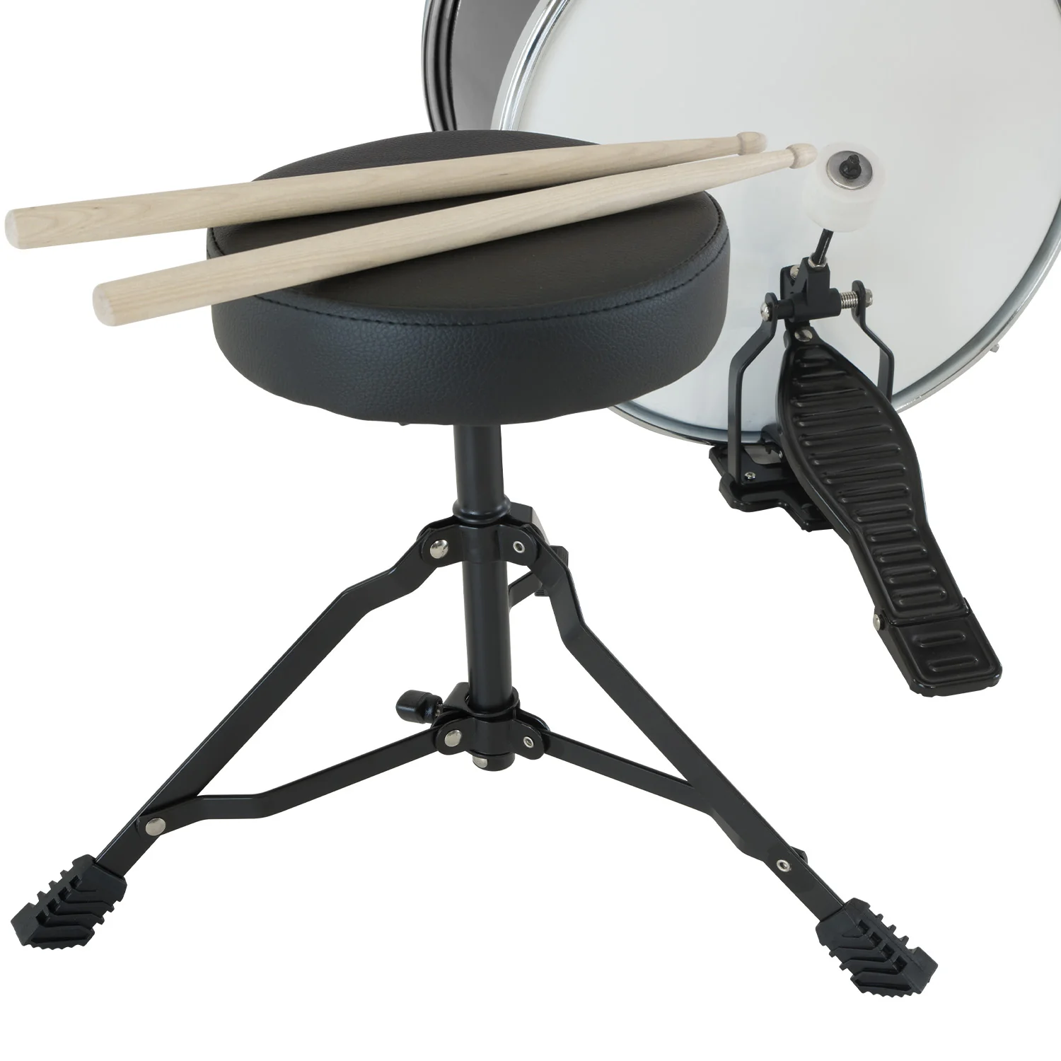 Karrera Childrens 4-Piece Drum Kit (Black) - Image 7